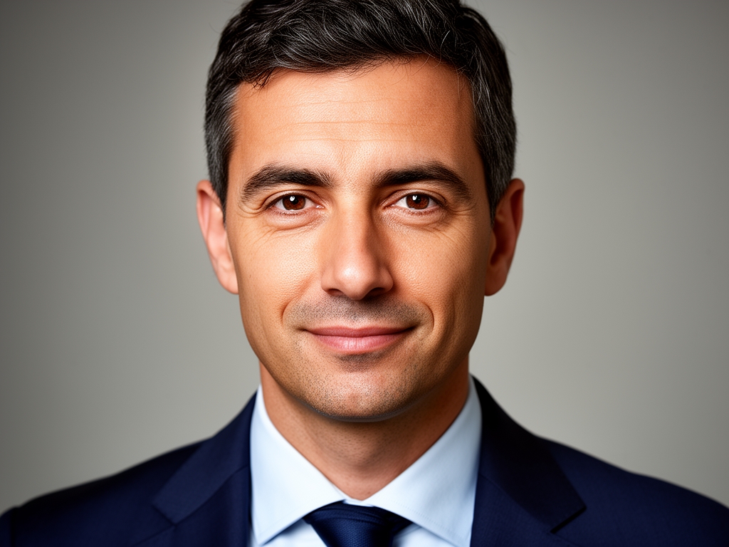 Homme d'âge moyen pratiquant la natation en piscine extérieure sous le soleil, posture dynamique, eau bleue transparente, ambiance sportive et saine