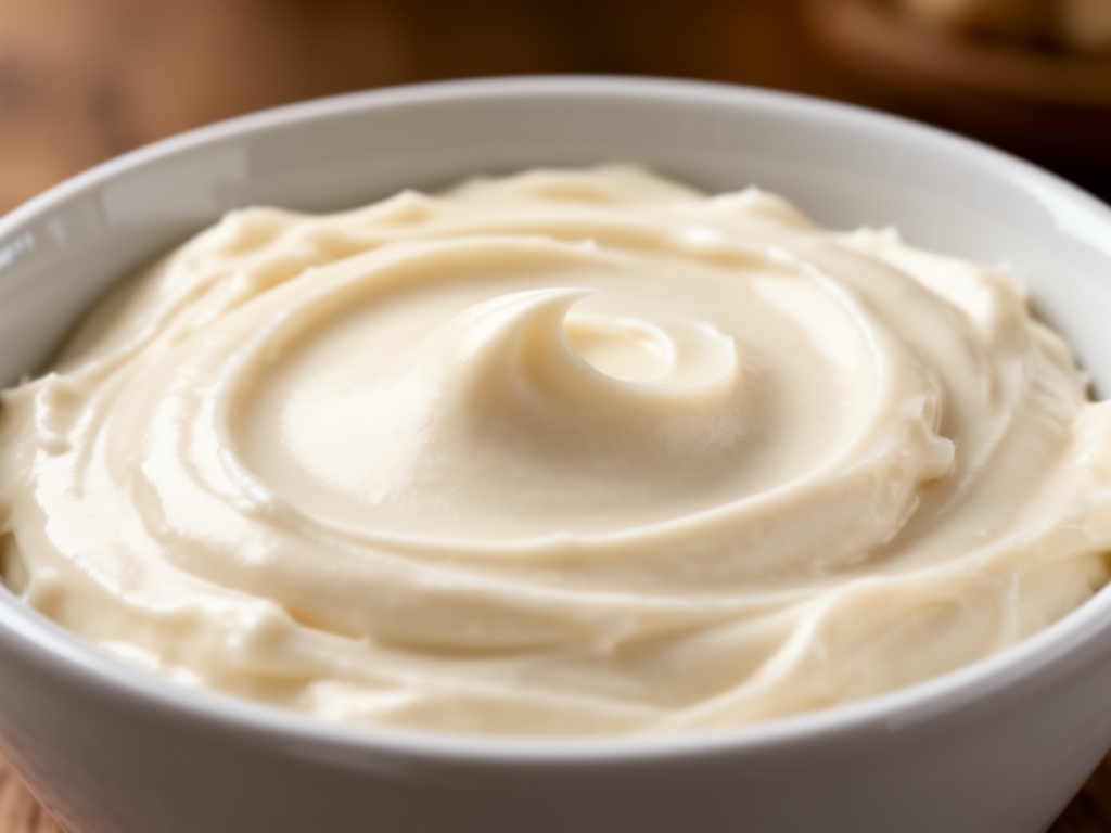 Texture crémeuse d'un soin cosmétique appliqué sur la peau d'une main, lumière naturelle douce, fond neutre beige clair